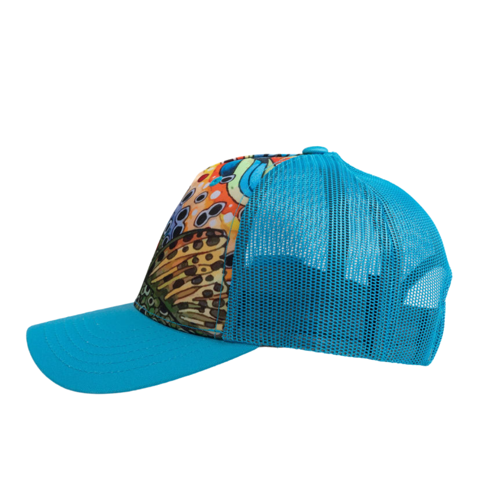 Unbound Brown Abstract Trucker Hat