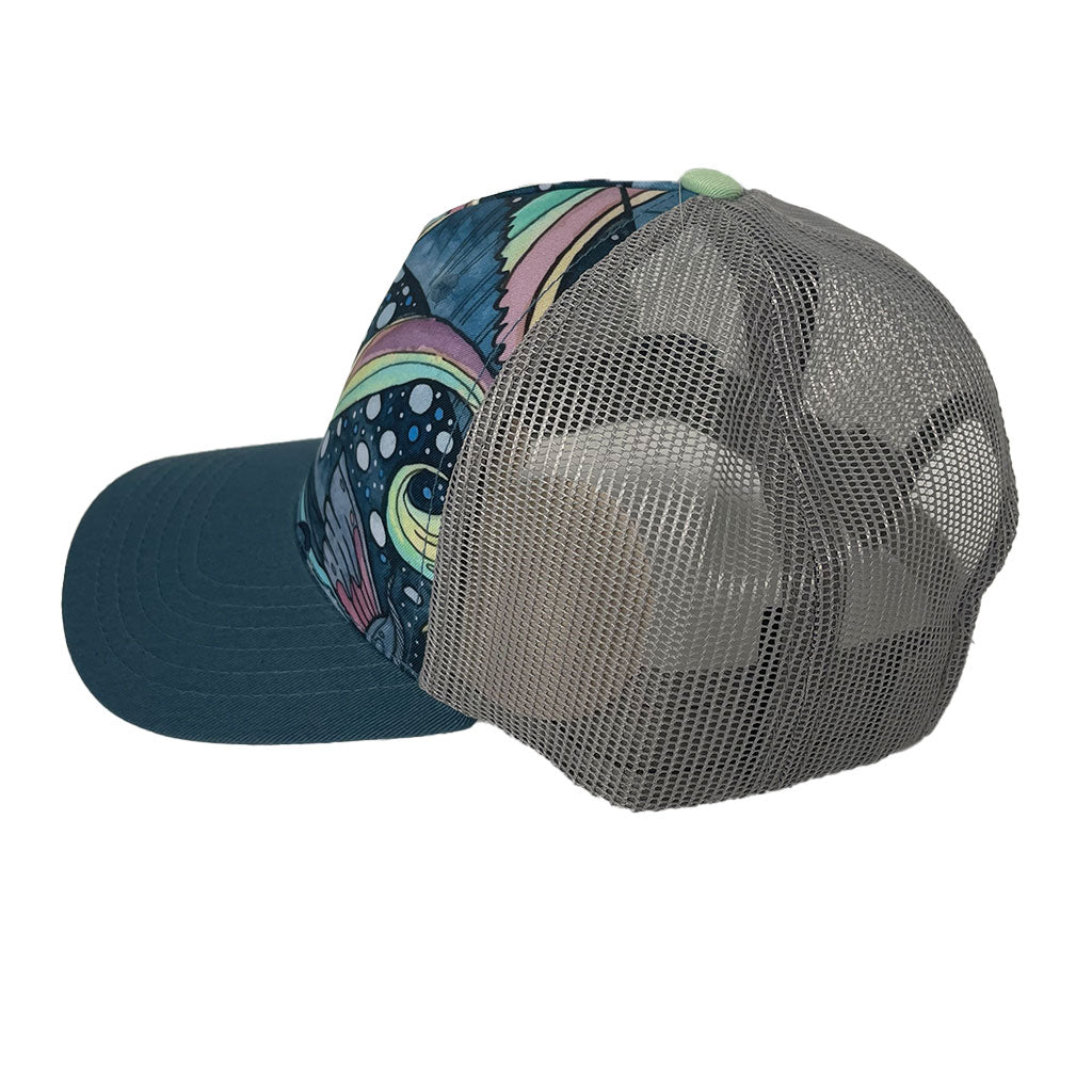 HaliBorealis Abstract Trucker Hat