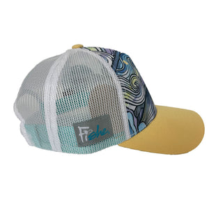 Permit Paradise Abstract Trucker Hat