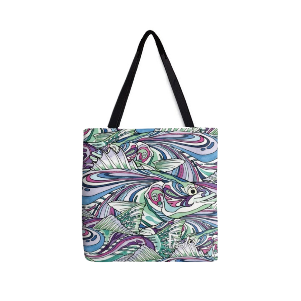 Salty Striper Canvas Tote